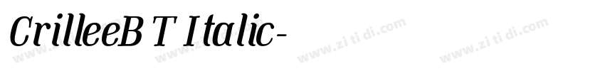 CrilleeBT Italic字体转换 CrilleeBT Italic字体转换